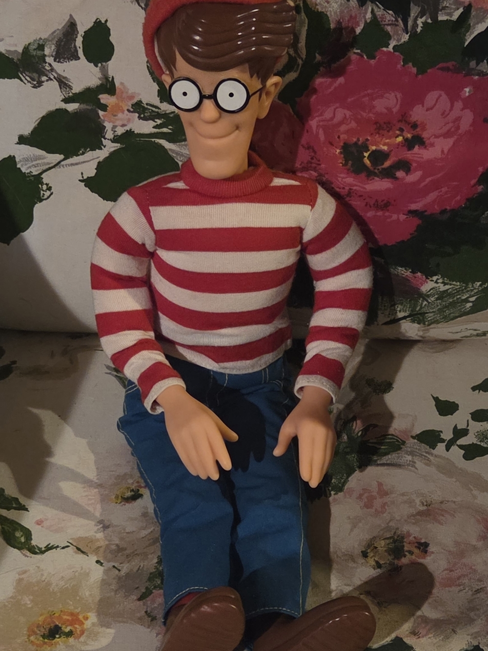 VINTAGE 1991 Mattel Where's Waldo  Plush Doll with Blue Pants